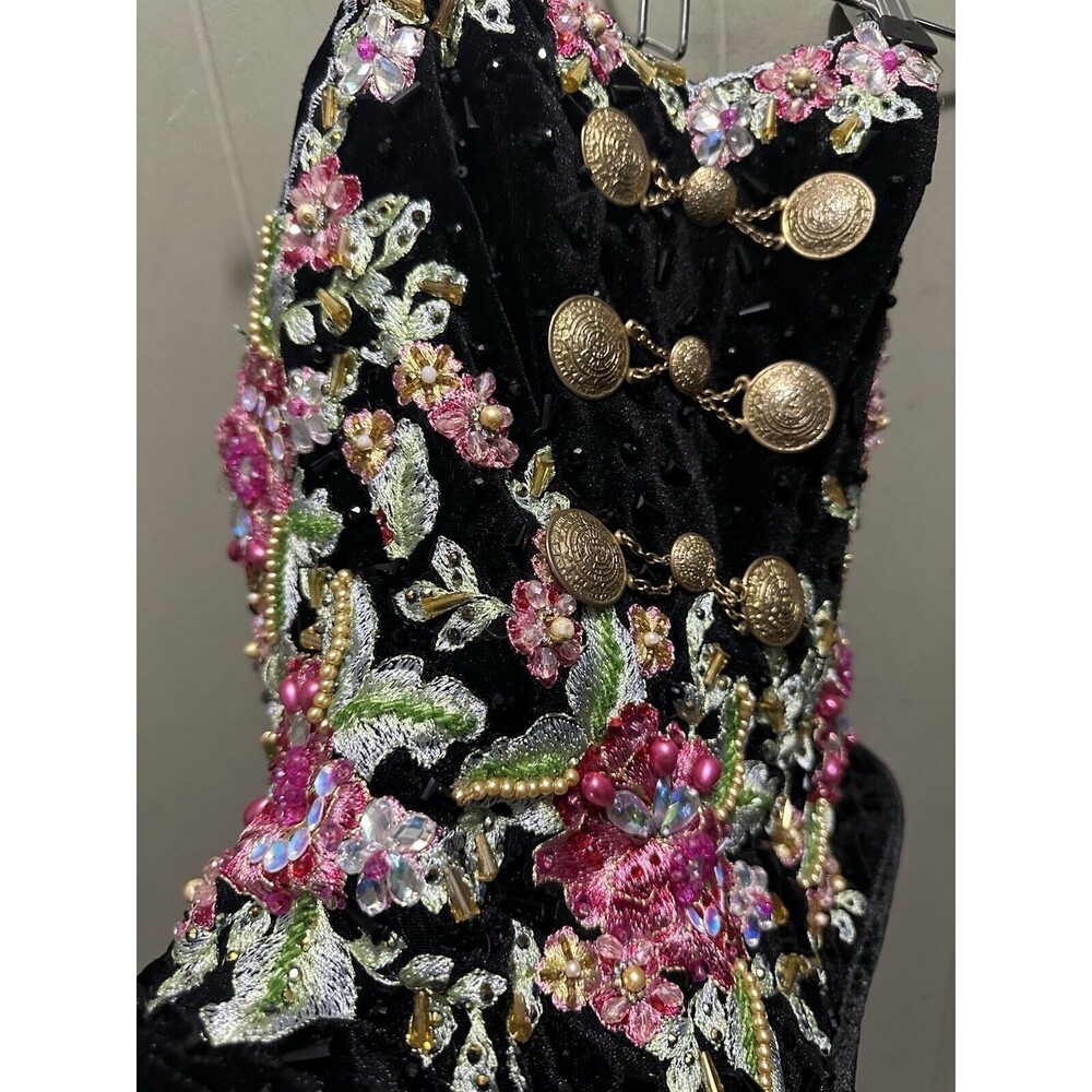 RAGAZZA FASHION MORENA & ESENCIAL CORSET EMBROIDERED BEJEWELED SIZE 7 - Picture 2 of 8